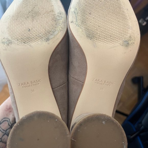 Tan Pumps w/ Clear Heels ๐ ZARA, EU 36 - Picture 3 of 3